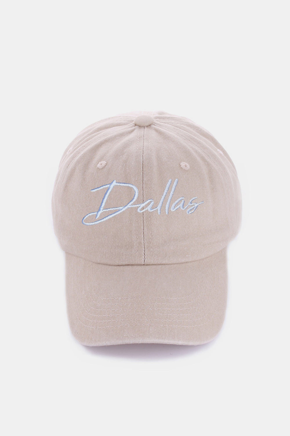 Casquette de baseball brodée Zenana Washed DALLAS