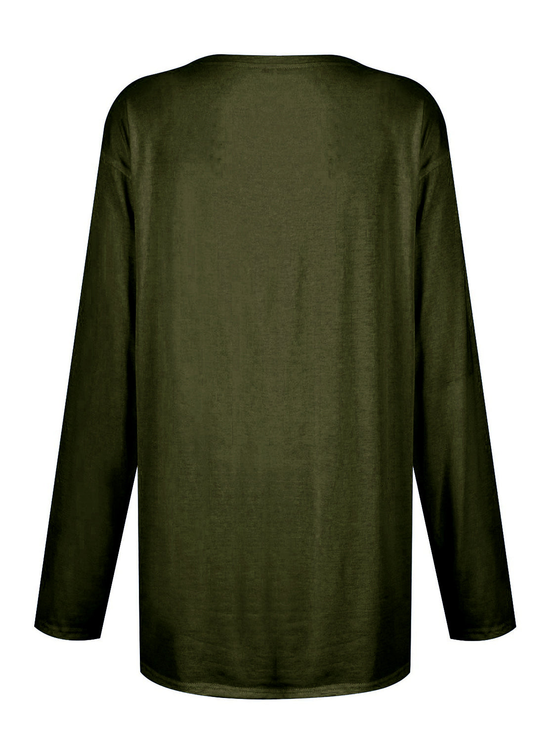 T-shirt à manches longues et col rond avec poches