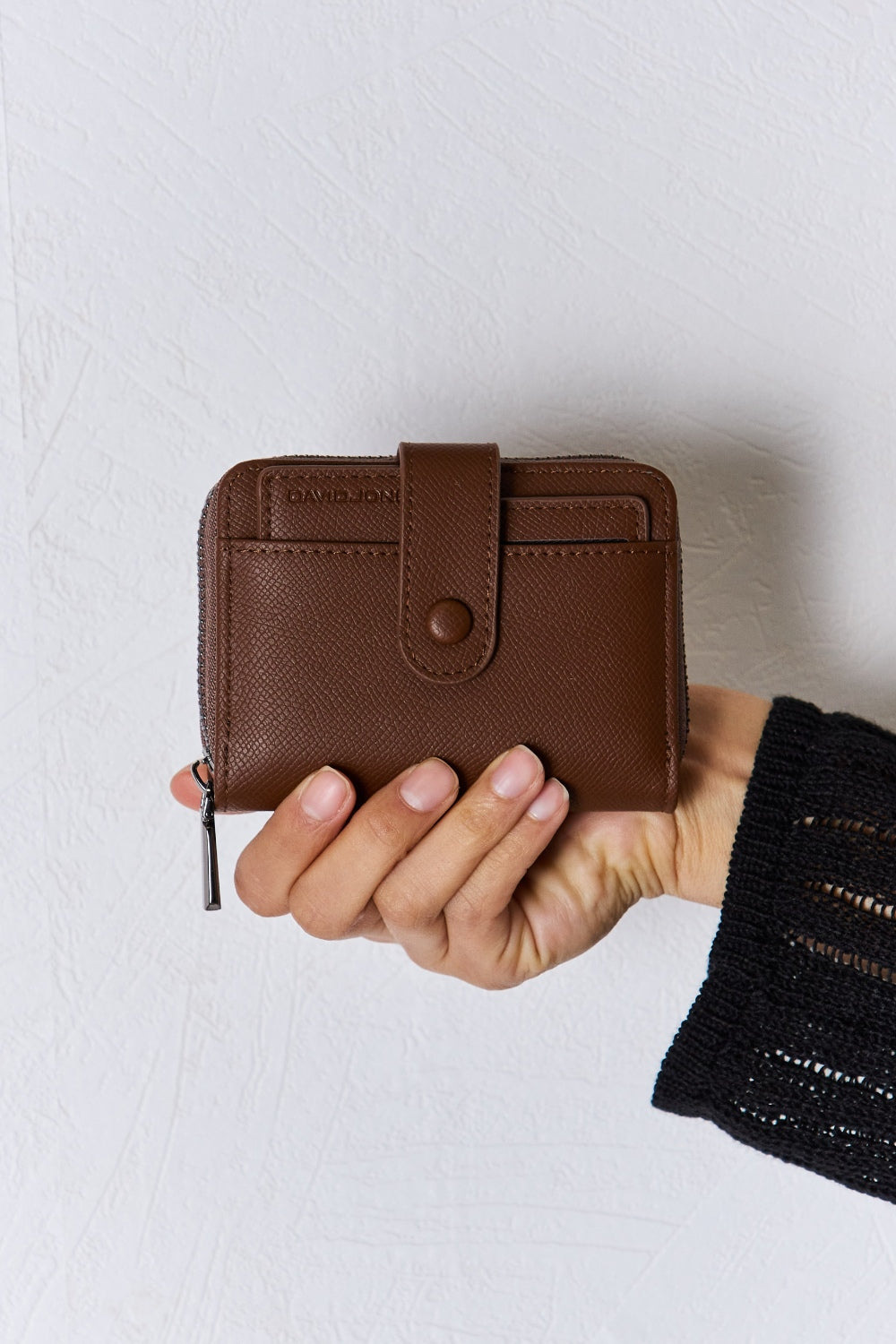 Mini portefeuille en cuir PU David Jones