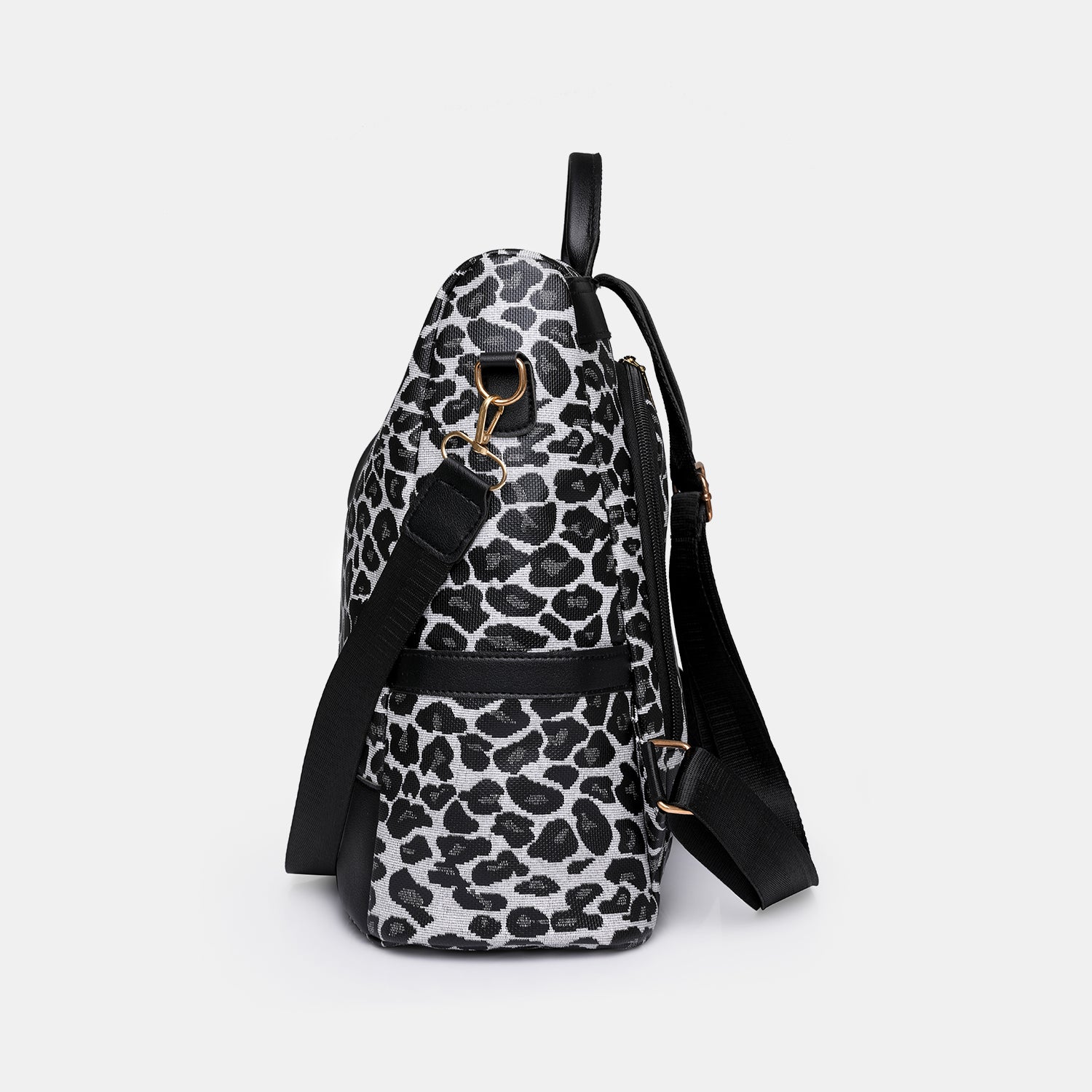 Sac à dos en cuir PU léopard