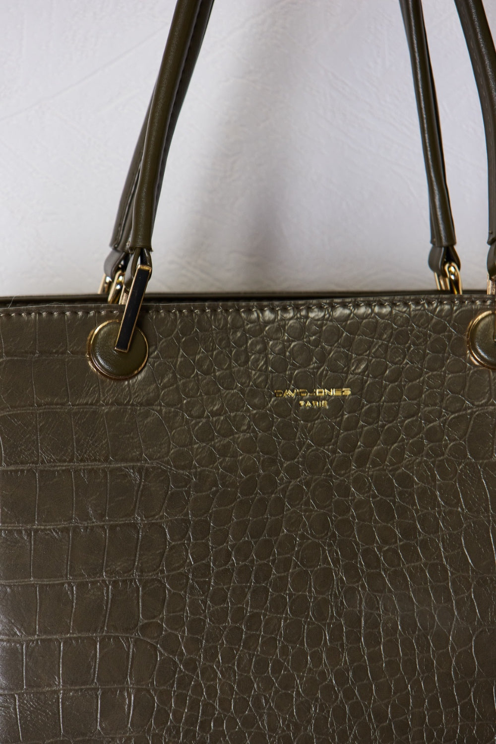 Sac à main en cuir PU texturé David Jones