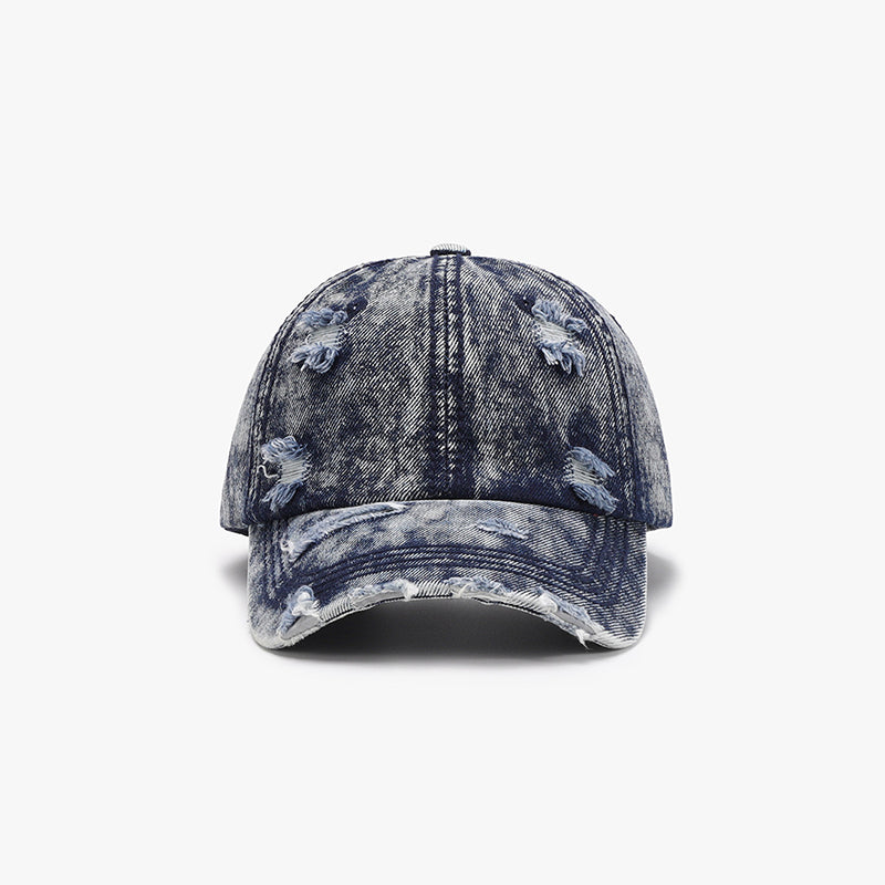 Casquette de baseball en coton vieilli