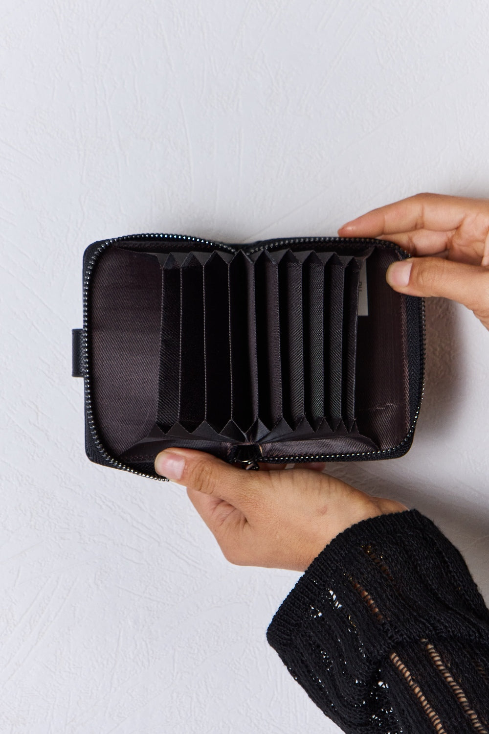 Mini portefeuille en cuir PU David Jones