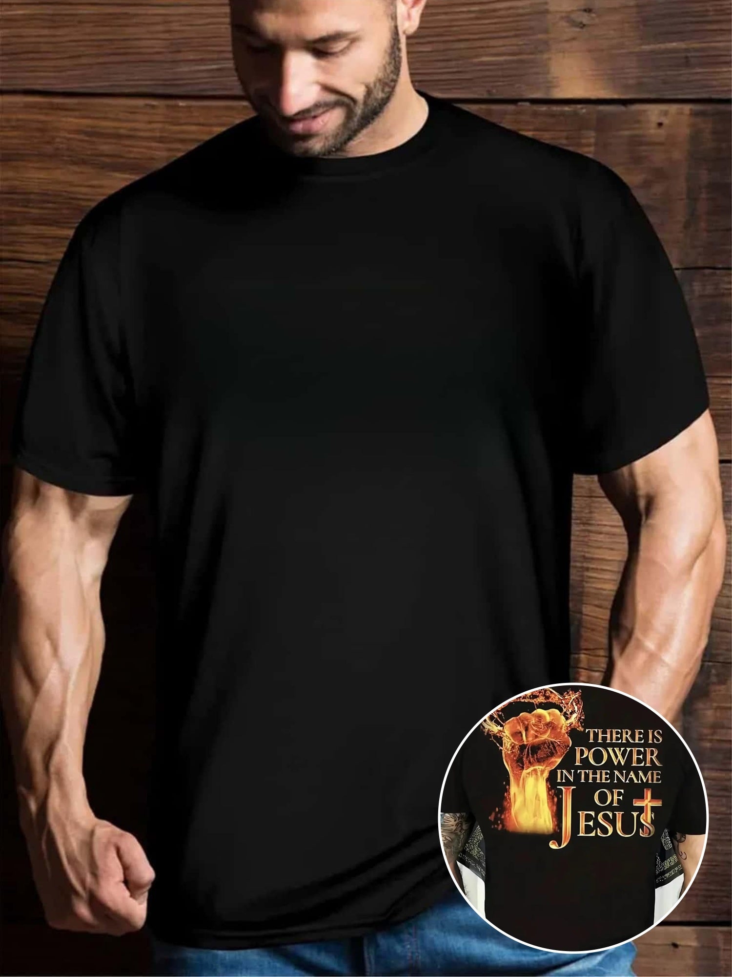 T-shirt décontracté à manches courtes et col rond pour homme