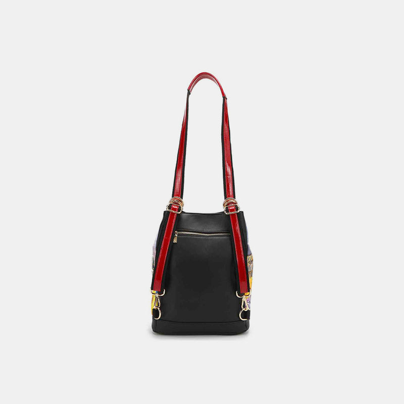 Sac à dos seau multifonctionnel en nylon Nicole Lee USA