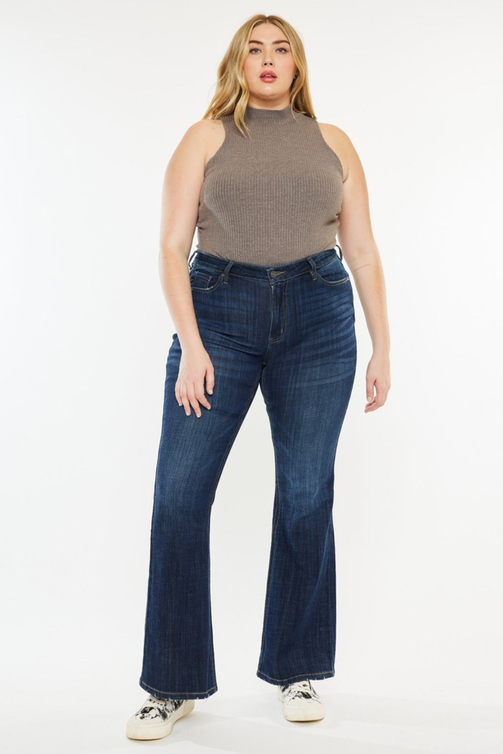 Jean évasé Kancan taille mi-haute