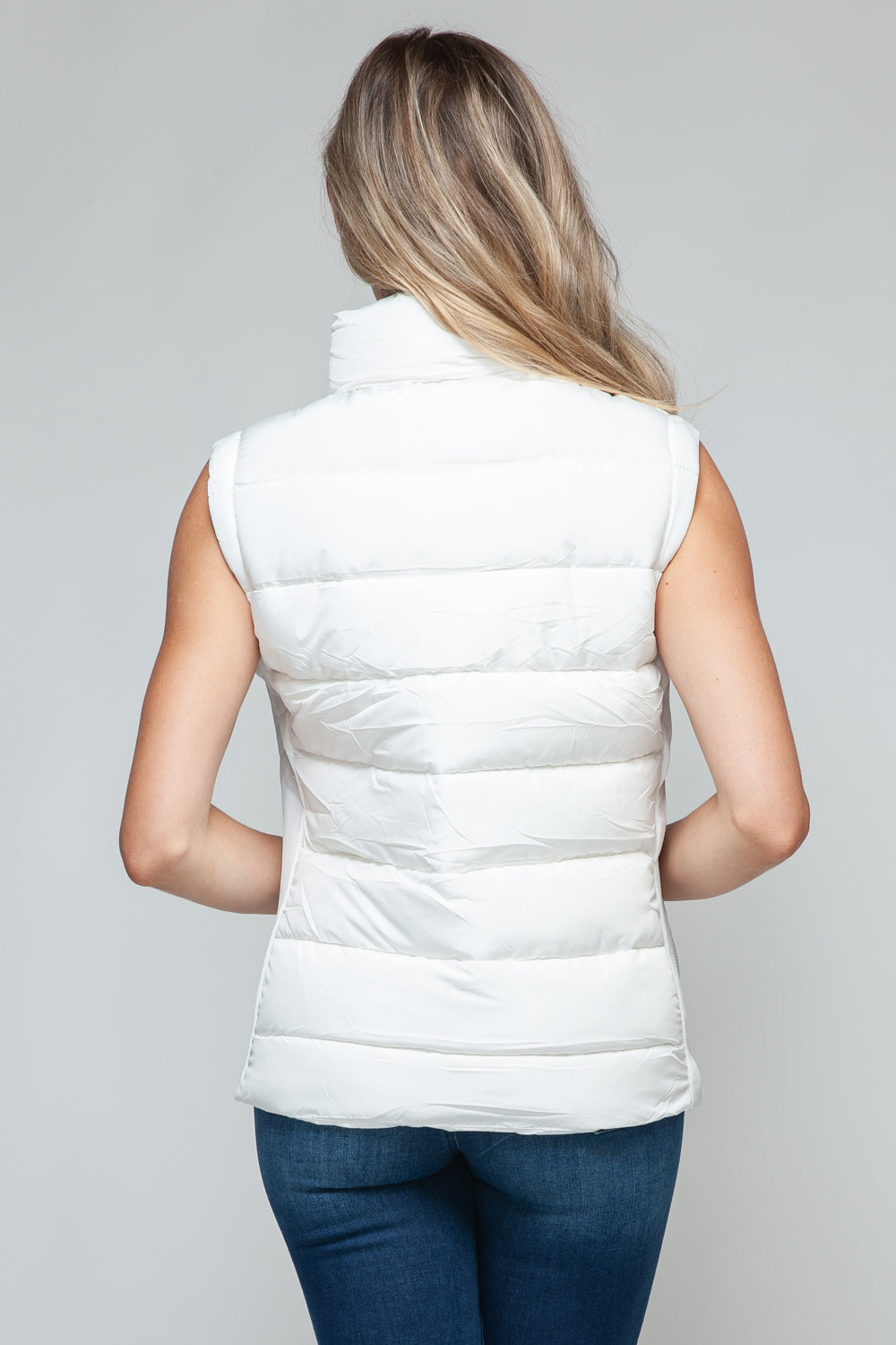 Gilet à col roulé zippé snob avec poches