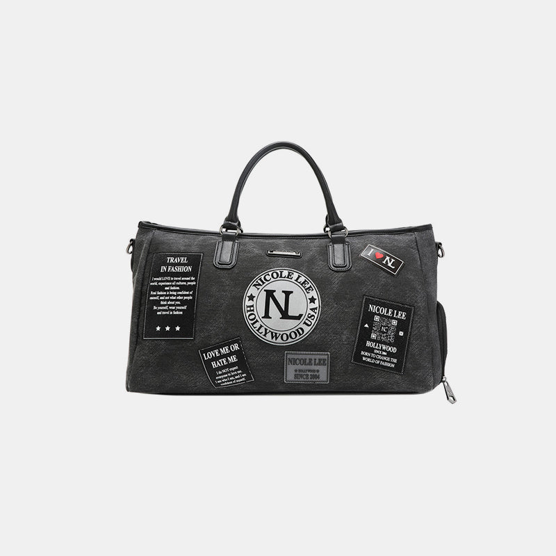Sac de sport Nicole Lee USA Denim Patch