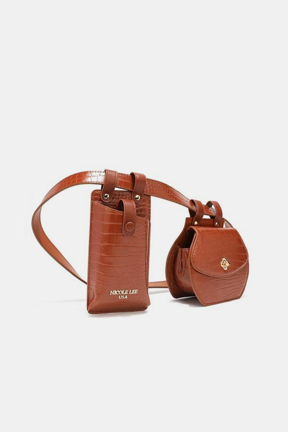 Sac ceinture texturé Nicole Lee USA 2 pièces