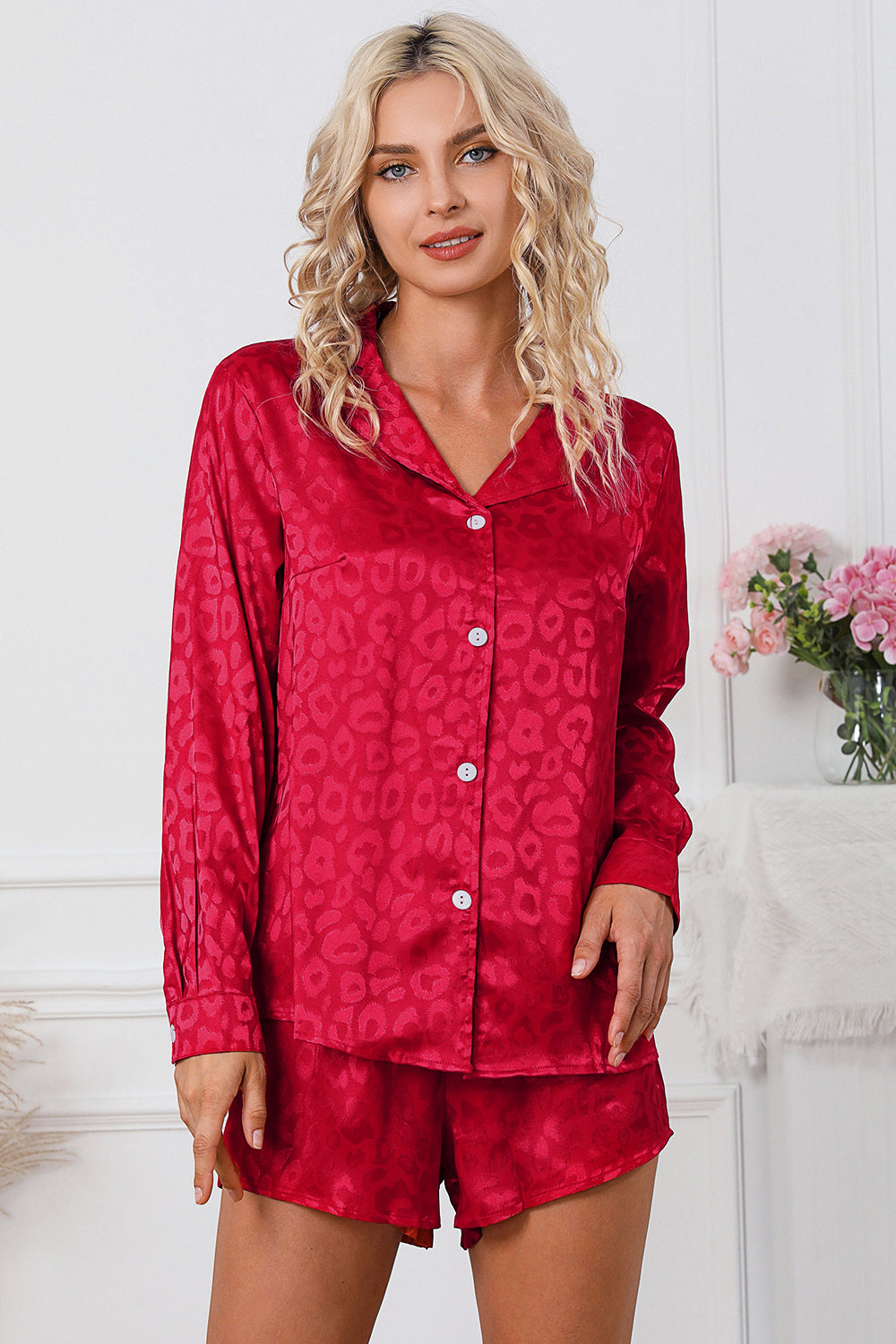 Ensemble de détente chemise à manches longues et short