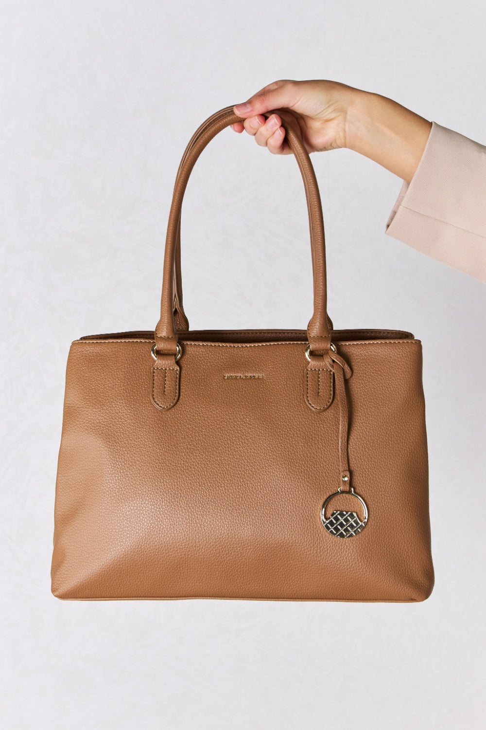 Sac à main en cuir structuré David Jones
