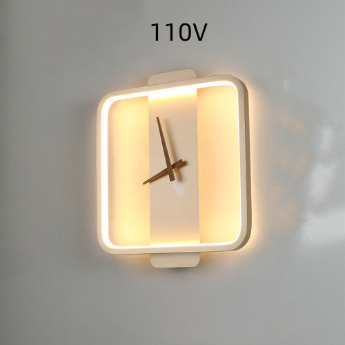 Lampe murale nordique, lampe de chevet, lampe de modélisation d'horloge