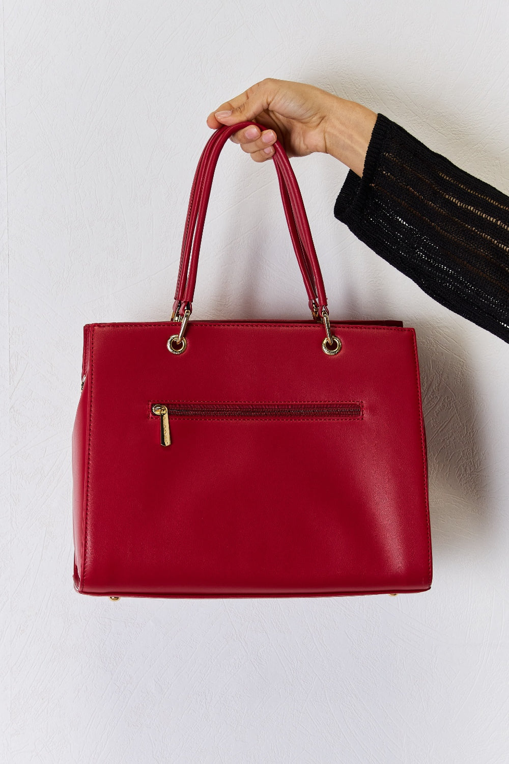 Sac à main en cuir PU texturé David Jones