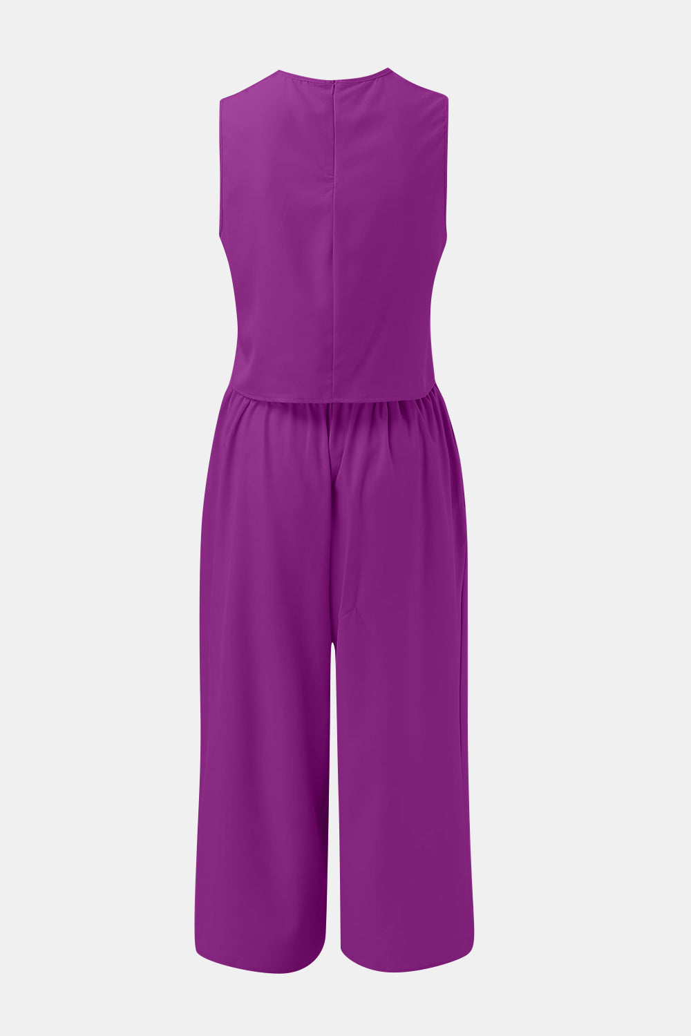 Ensemble haut à col rond et pantalon large
