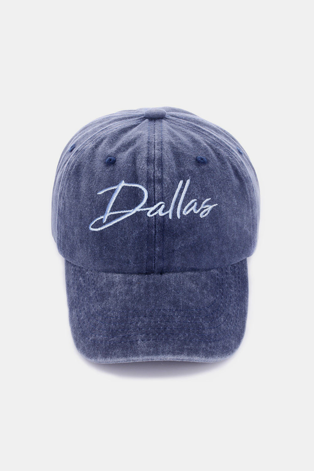 Casquette de baseball brodée Zenana Washed DALLAS