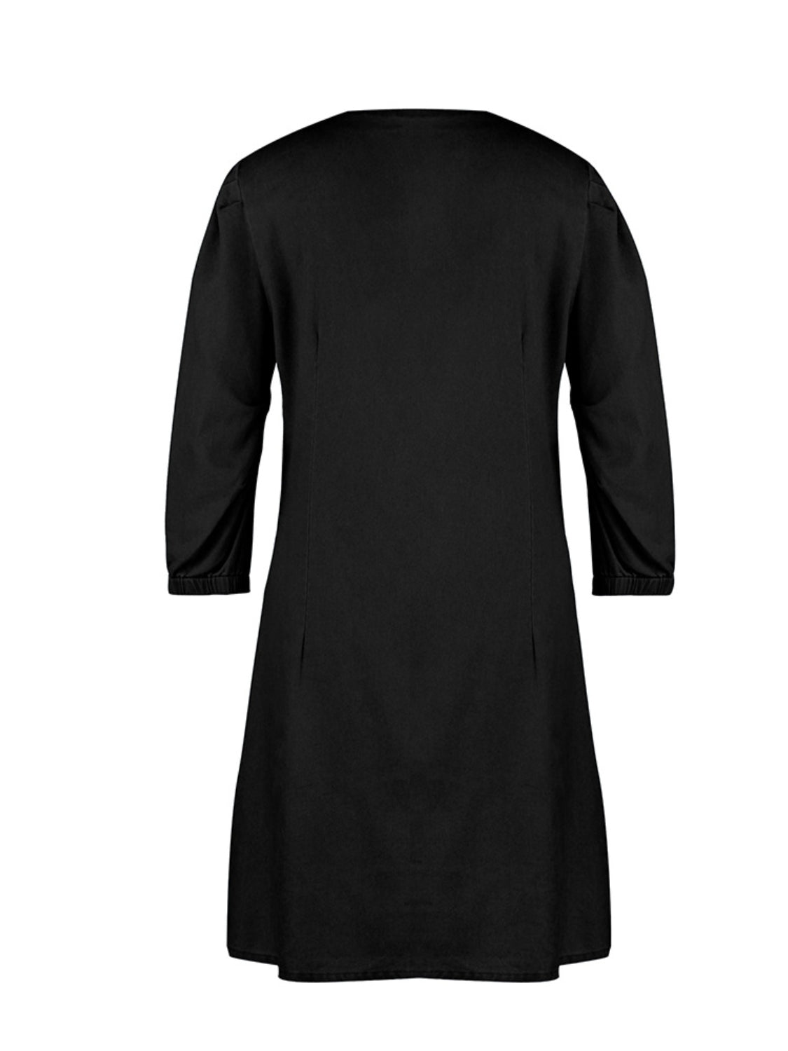 Robe à manches mi-longues et col en V