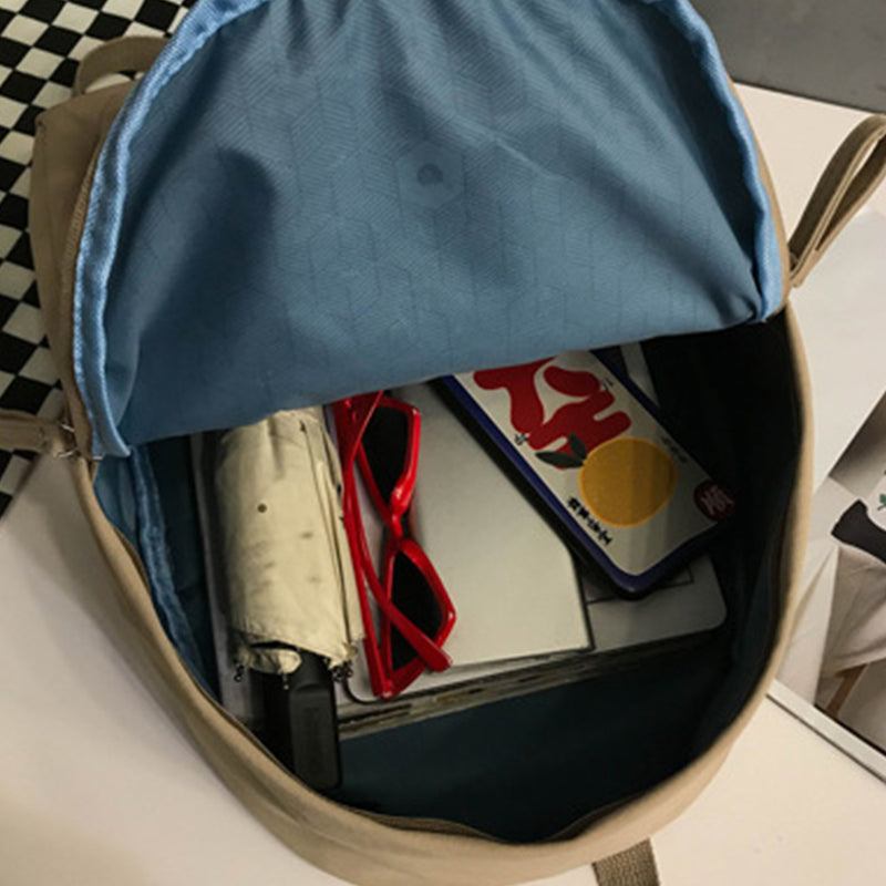 Sac à dos en coton zippé