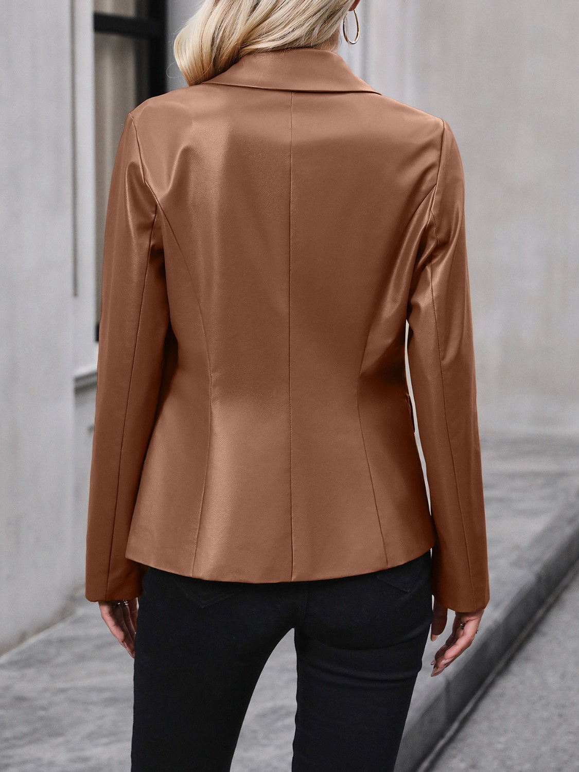 Blazer à col boutonné Ivy Lane