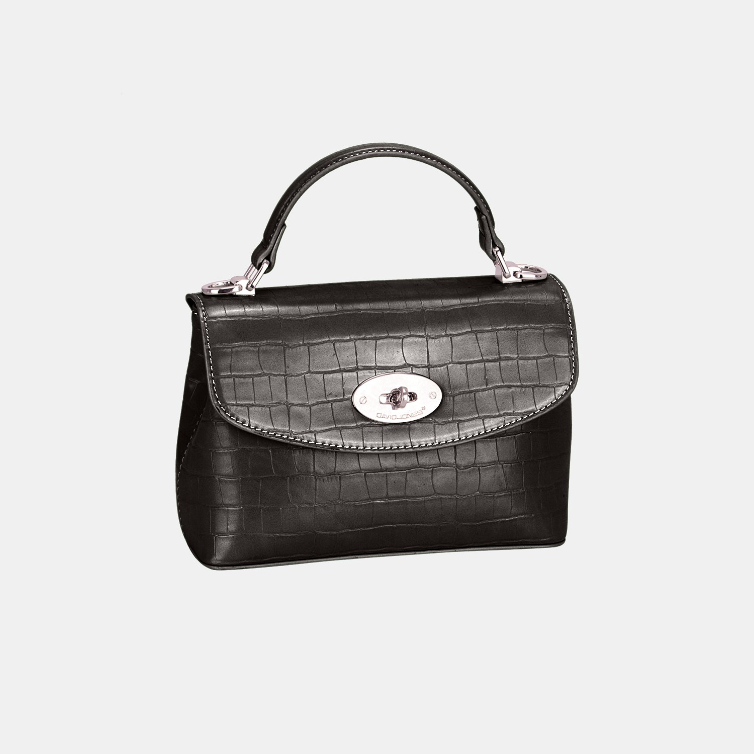 Sac à main en cuir PU texturé David Jones