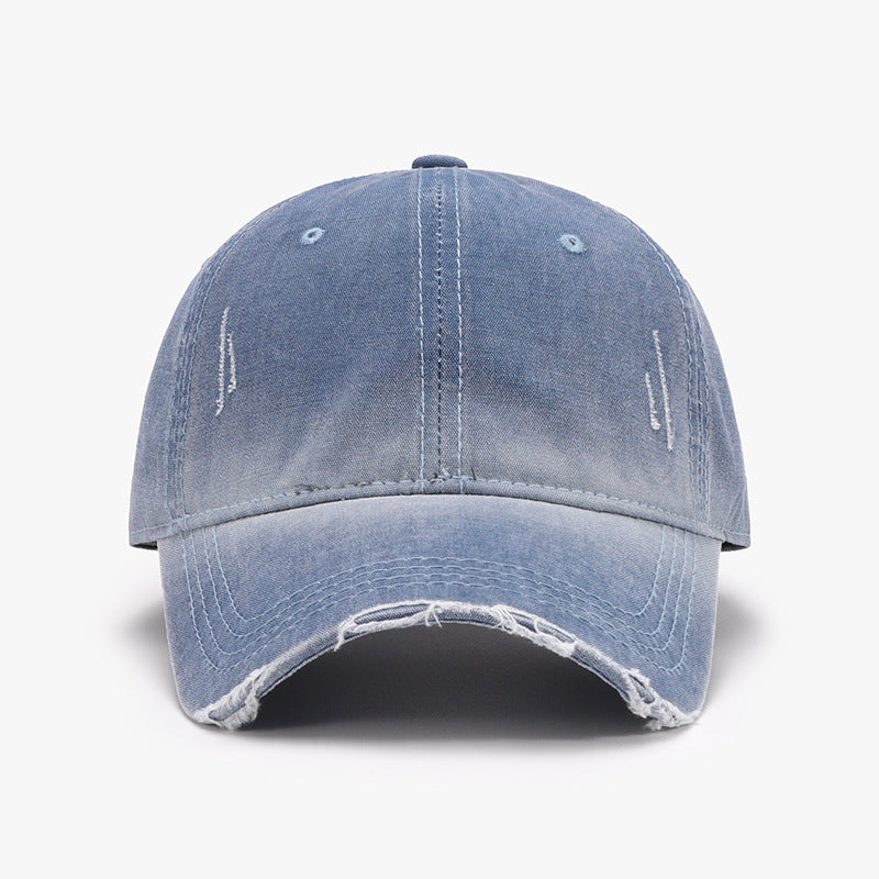 Casquette de baseball ajustable délavée et vieillie