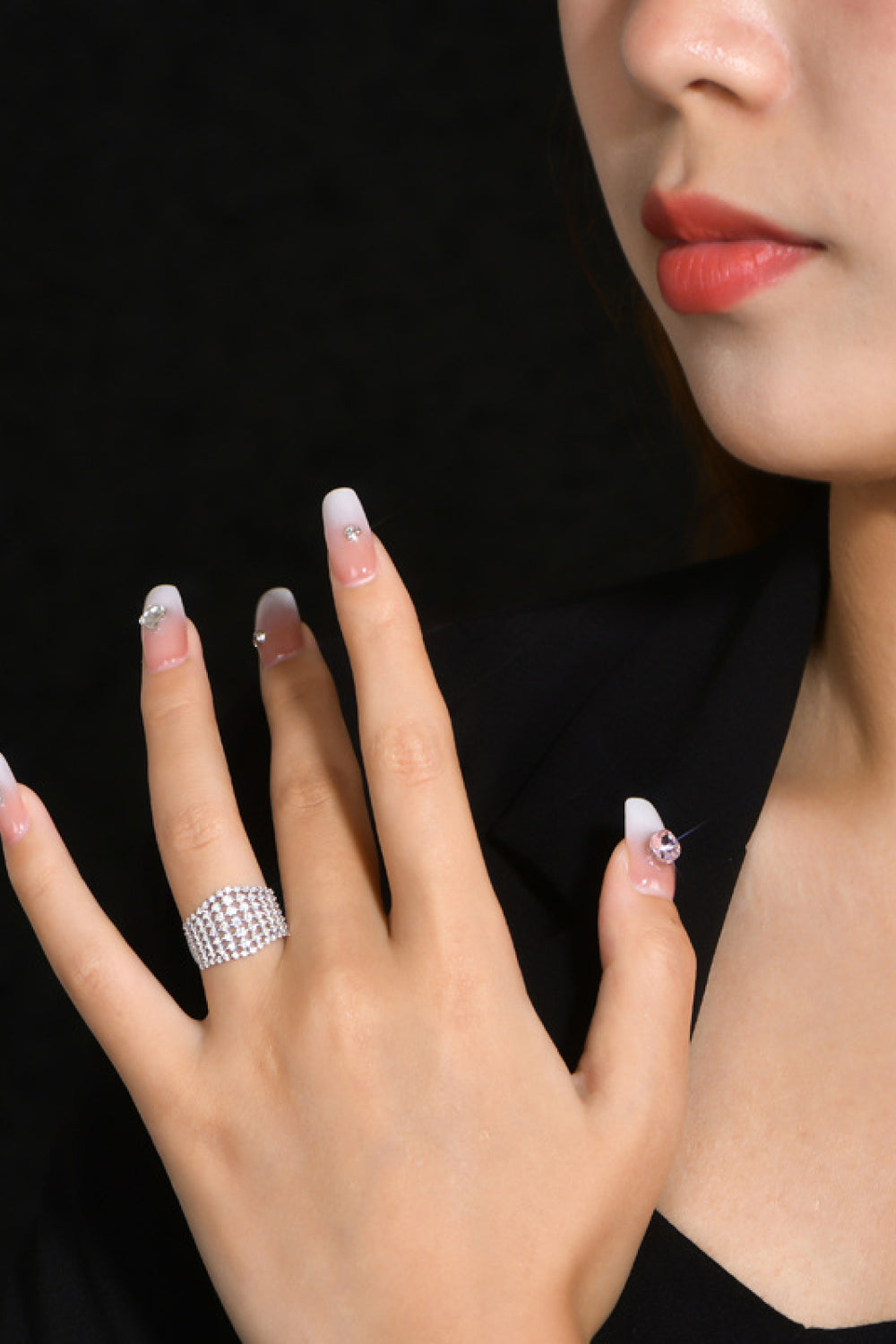 Bague en argent sterling 925 avec moissanite de 1,21 carat