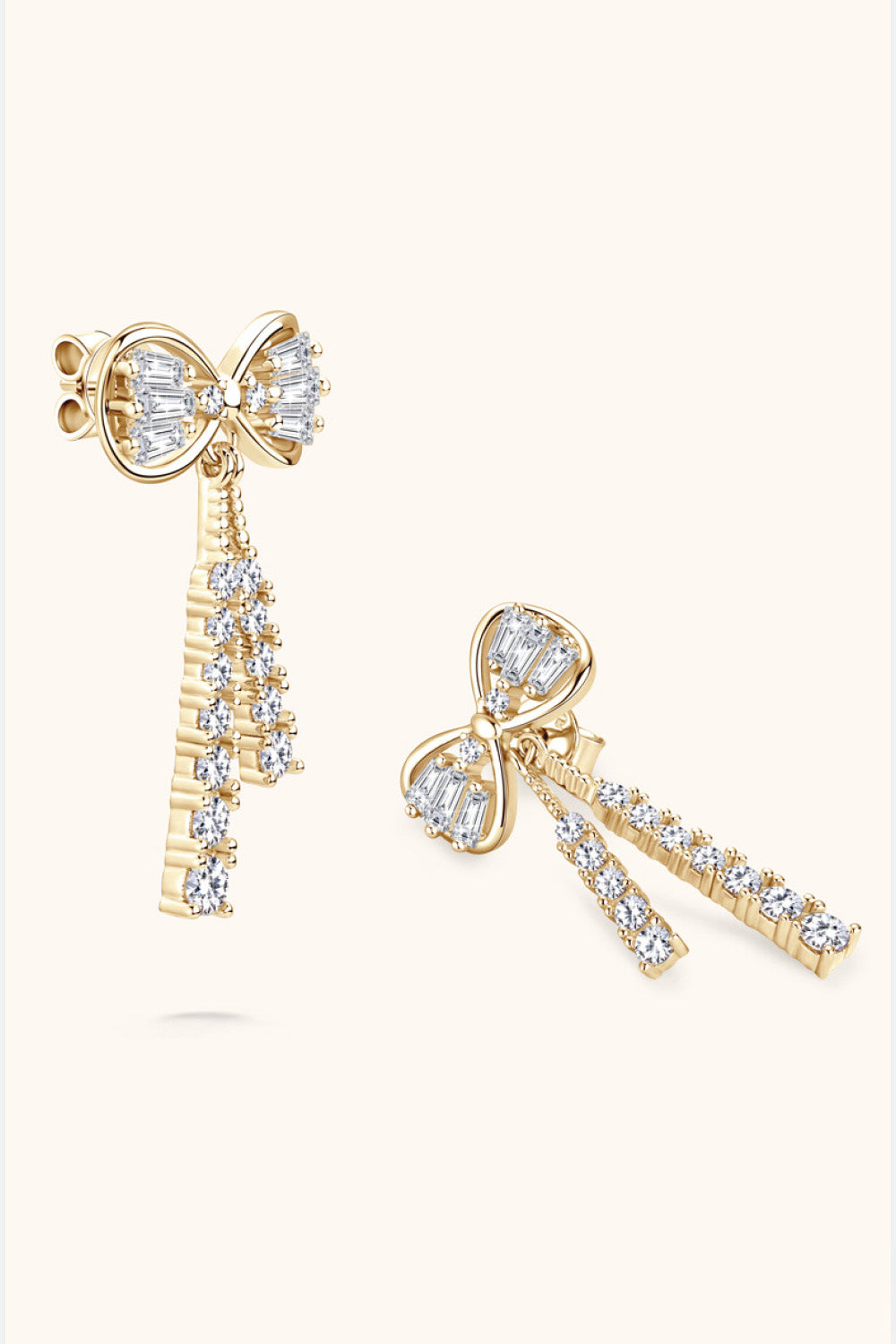 Boucles d'oreilles en argent sterling 925 avec moissanite de 1,12 carat