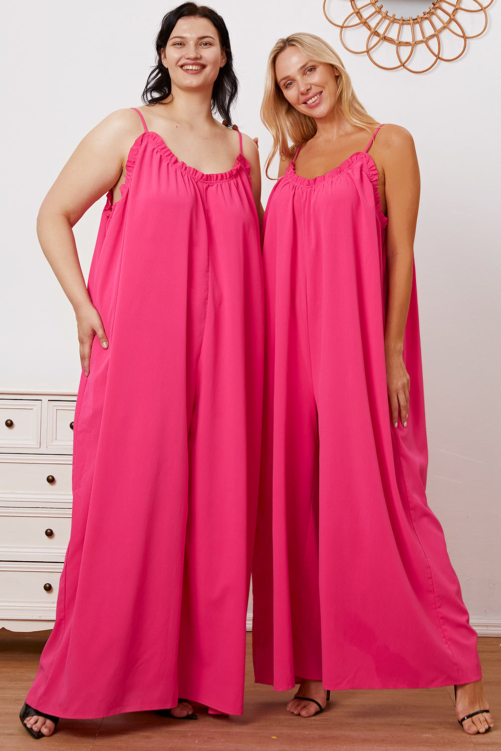 Combinaison camisole Double Take taille réelle à volants et à nouer dans le dos avec poches
