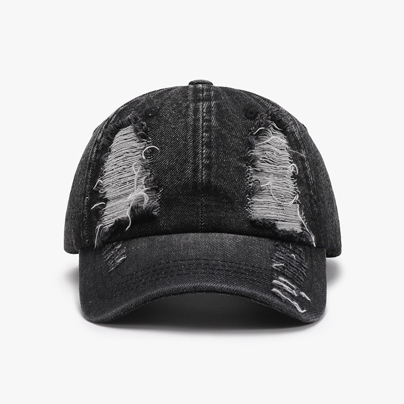 Casquette de baseball en coton vieilli