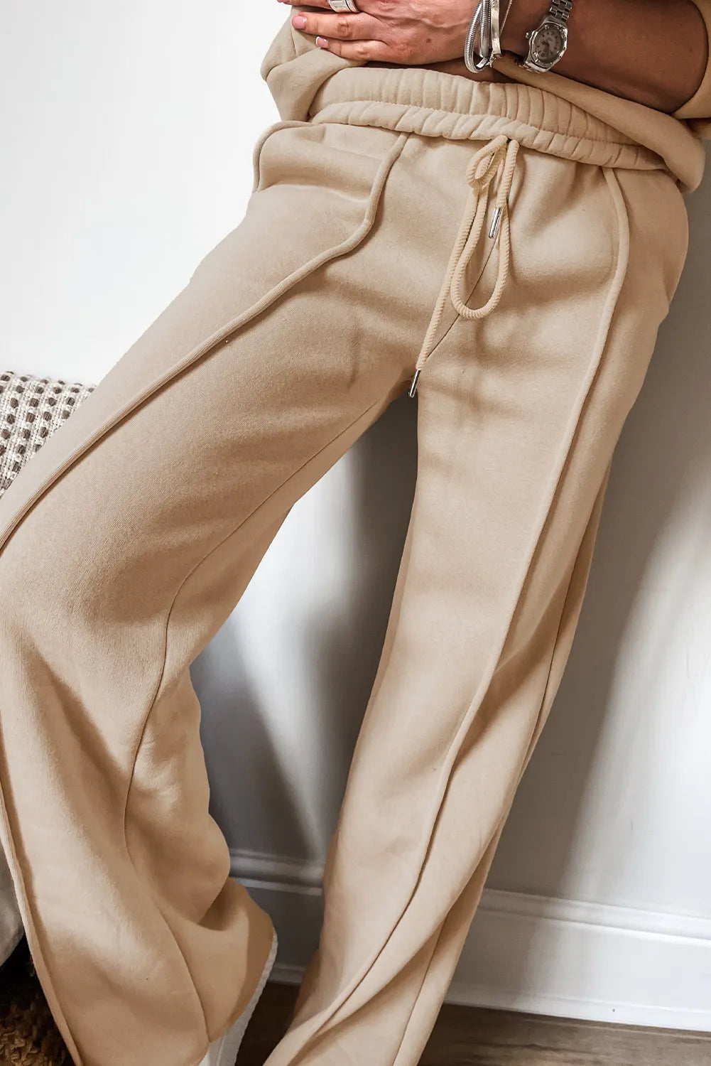 Ensemble haut à manches longues et pantalon zippé