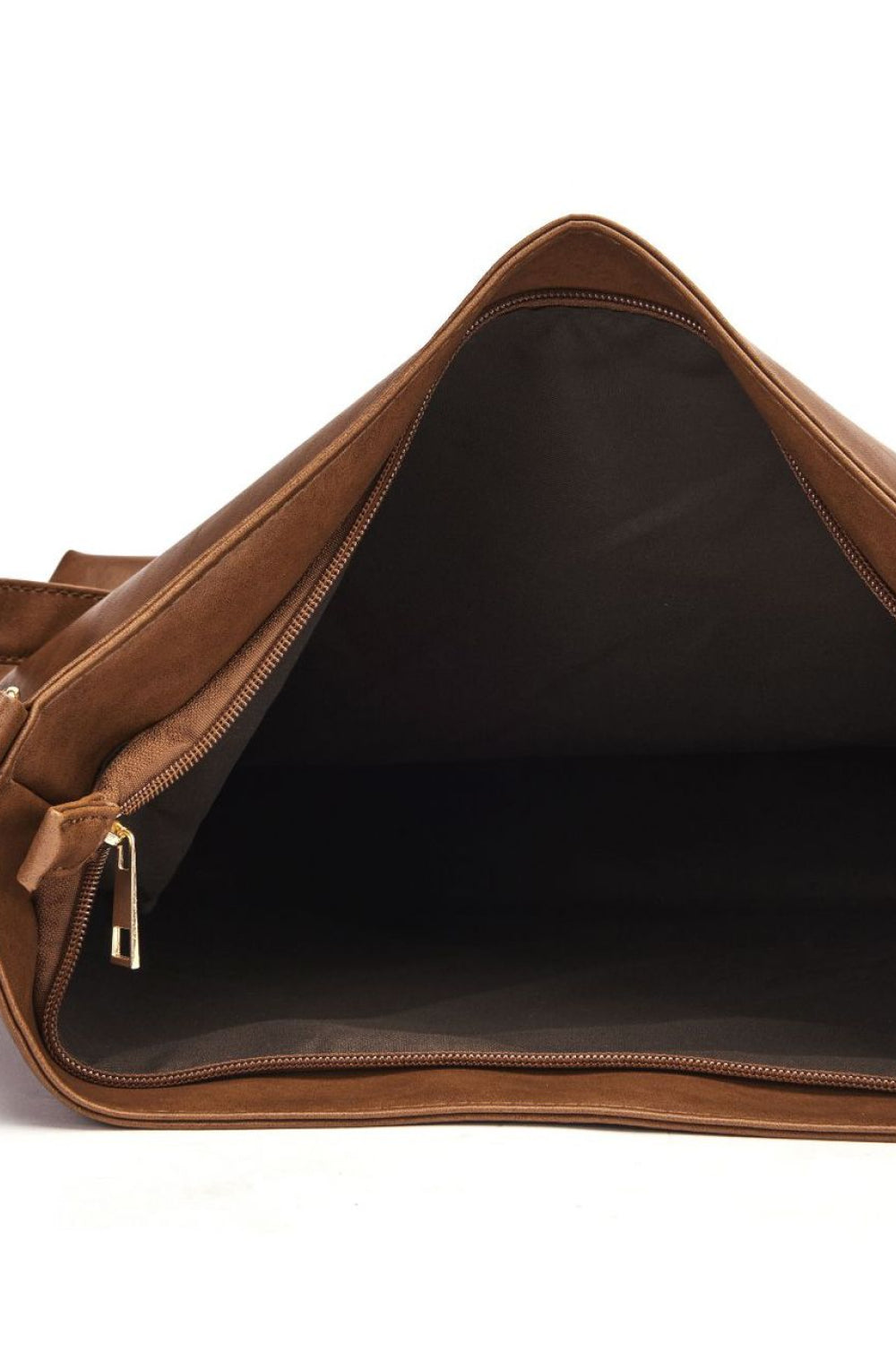 Grand sac à bandoulière en cuir PU