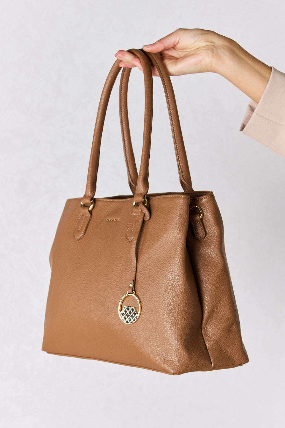 Sac à main en cuir structuré David Jones