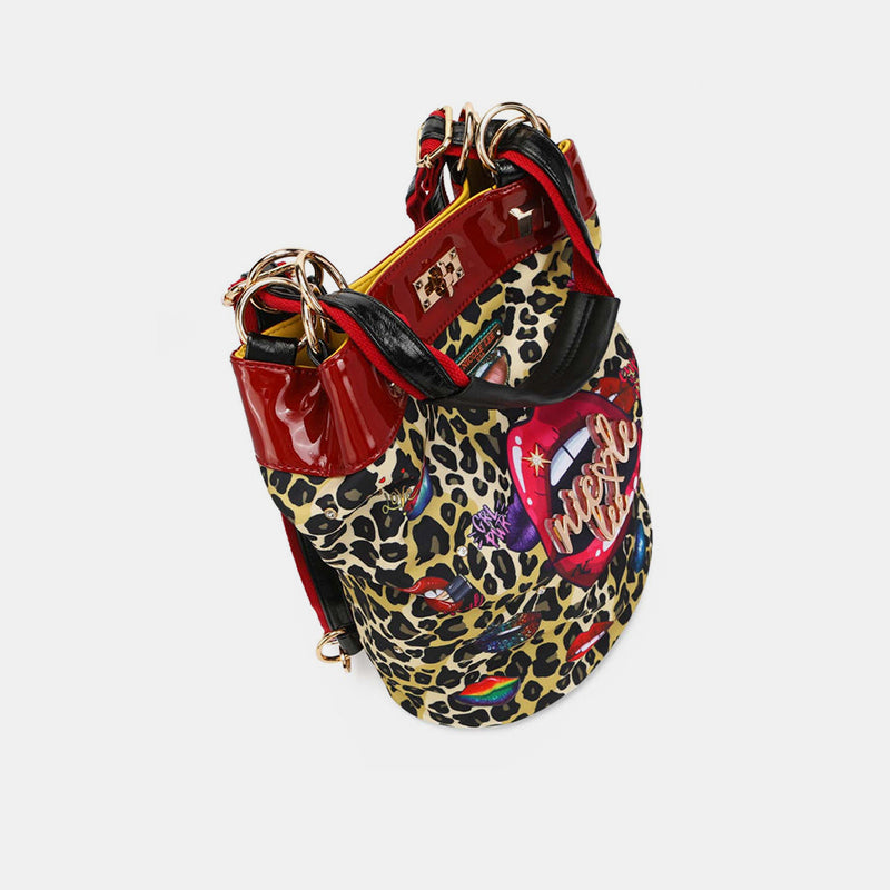 Sac à dos seau multifonctionnel en nylon Nicole Lee USA