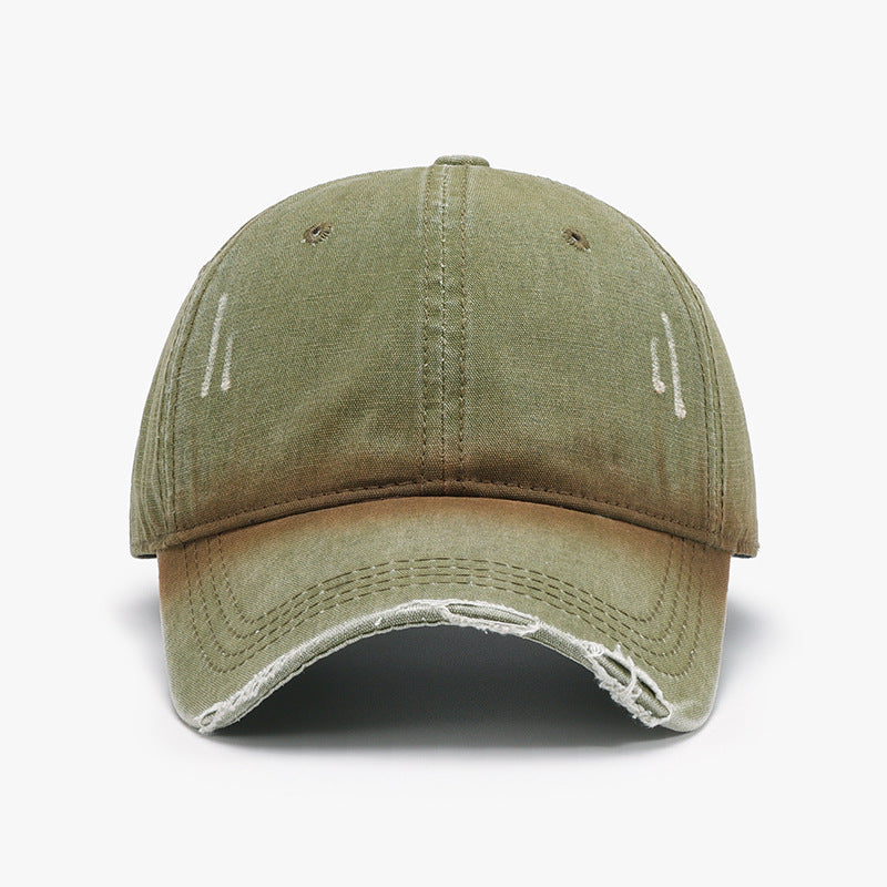 Casquette de baseball ajustable délavée et vieillie