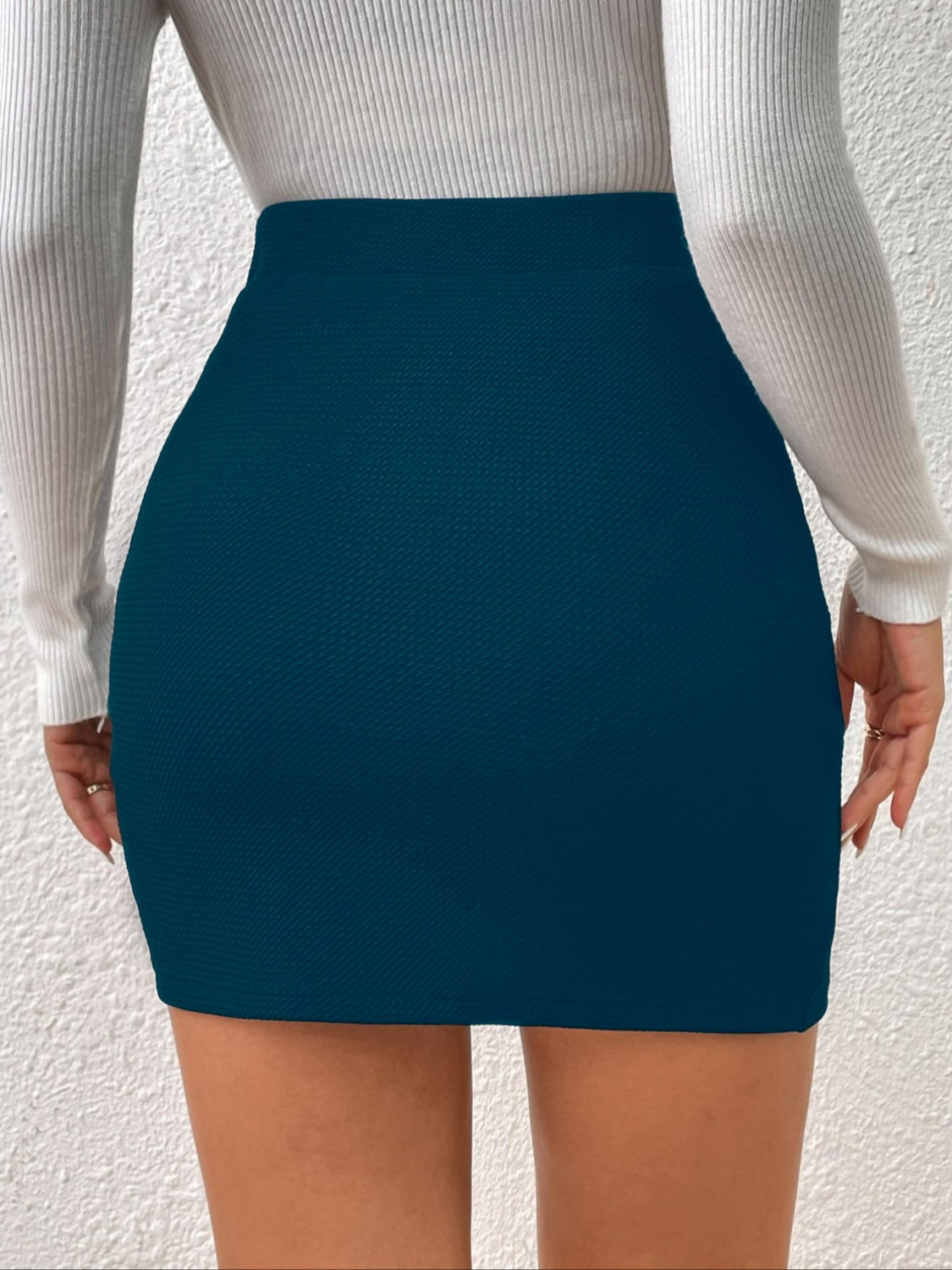 Jupe froncée à taille élastique