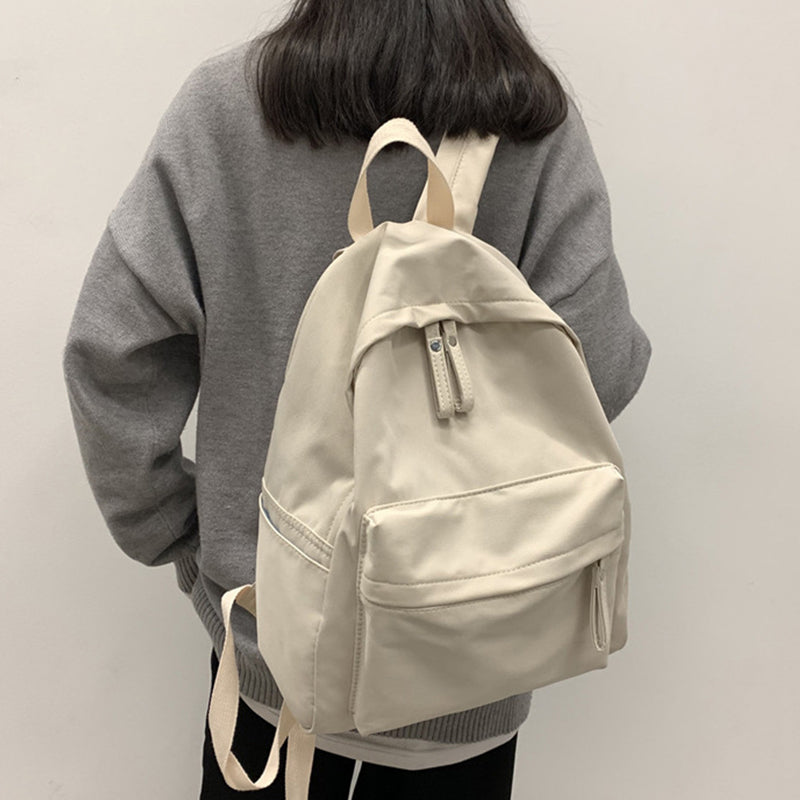 Sac à dos en coton zippé