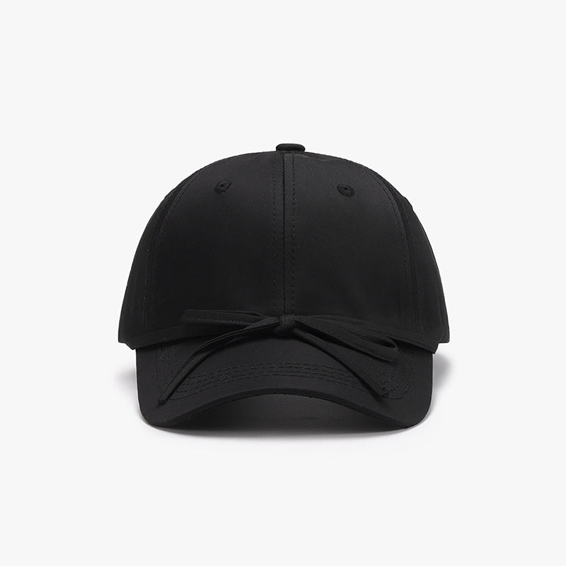 Casquette de baseball en coton avec nœud noué