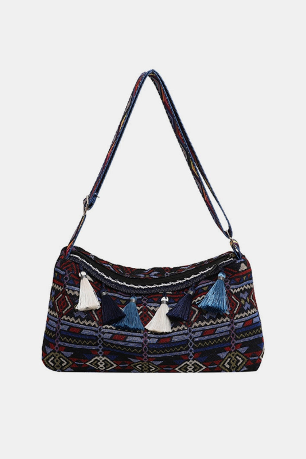 Sac à bandoulière réglable à pompon