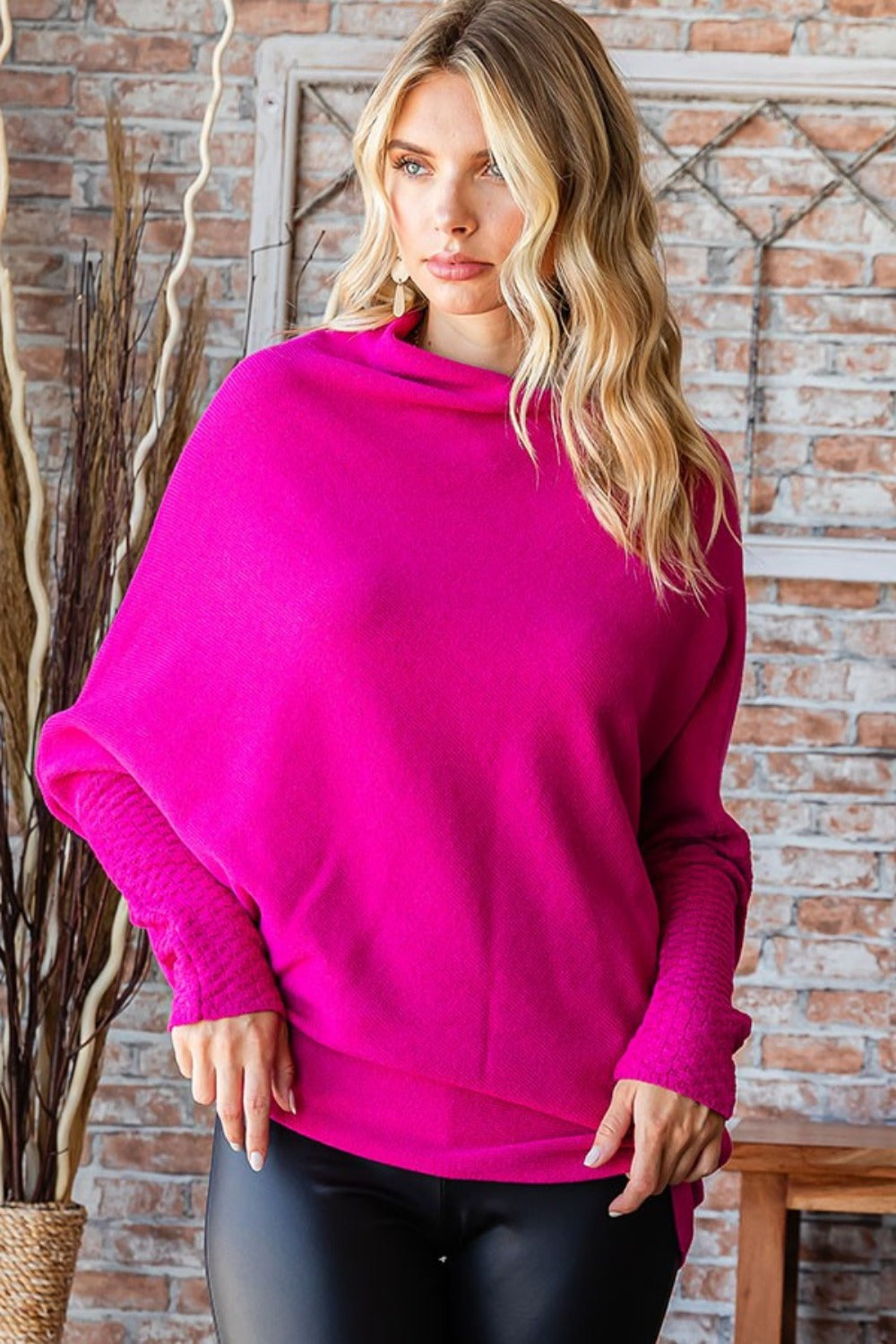 Pull à manches dolman asymétriques First Love