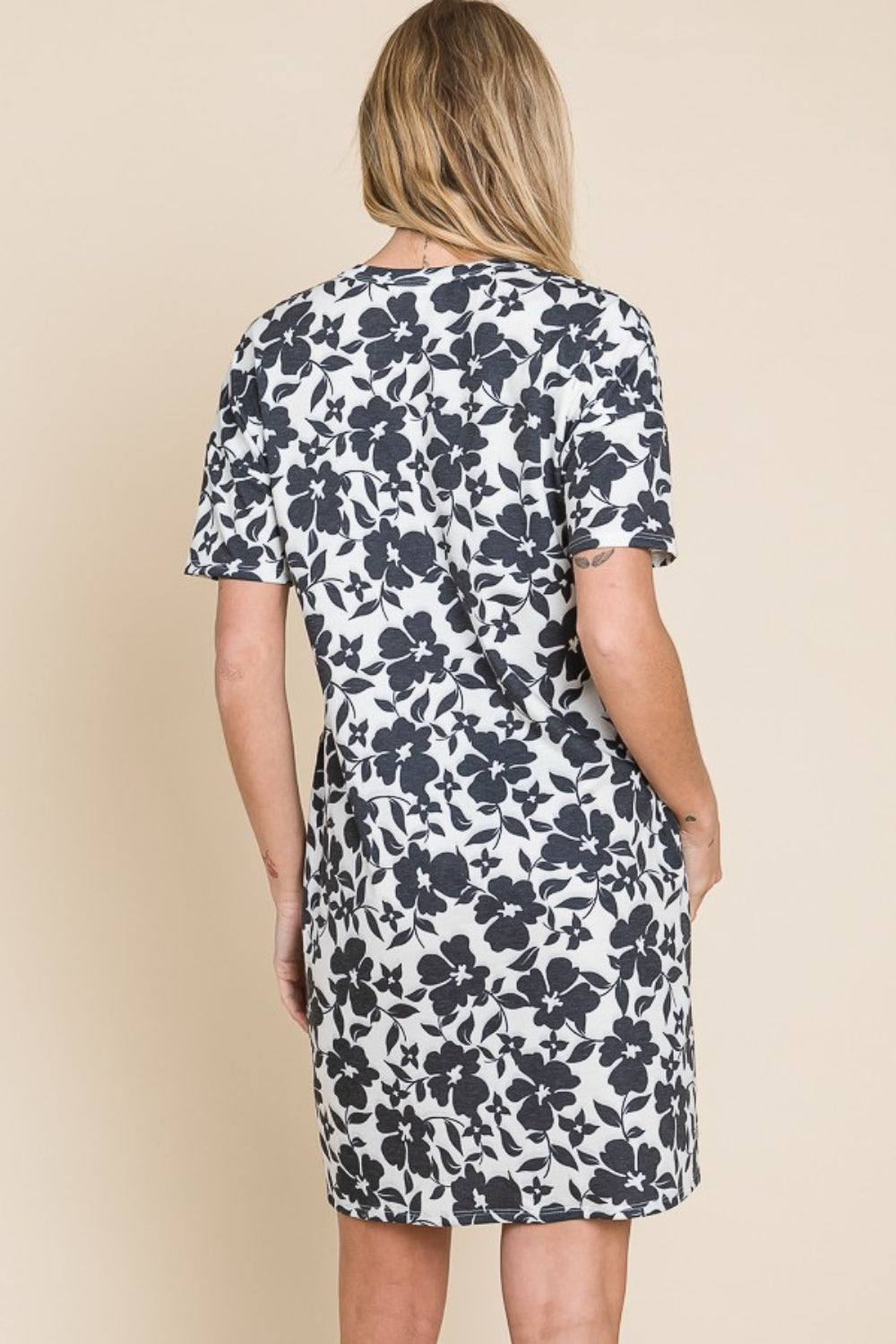 Mini-robe boutonnée fleurie BOMBOM