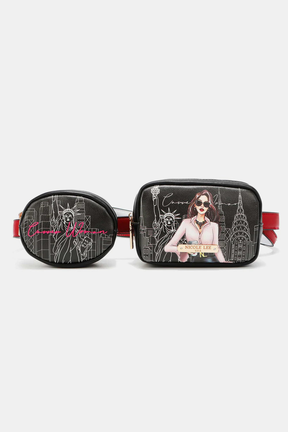 Sac banane double pochette Nicole Lee USA