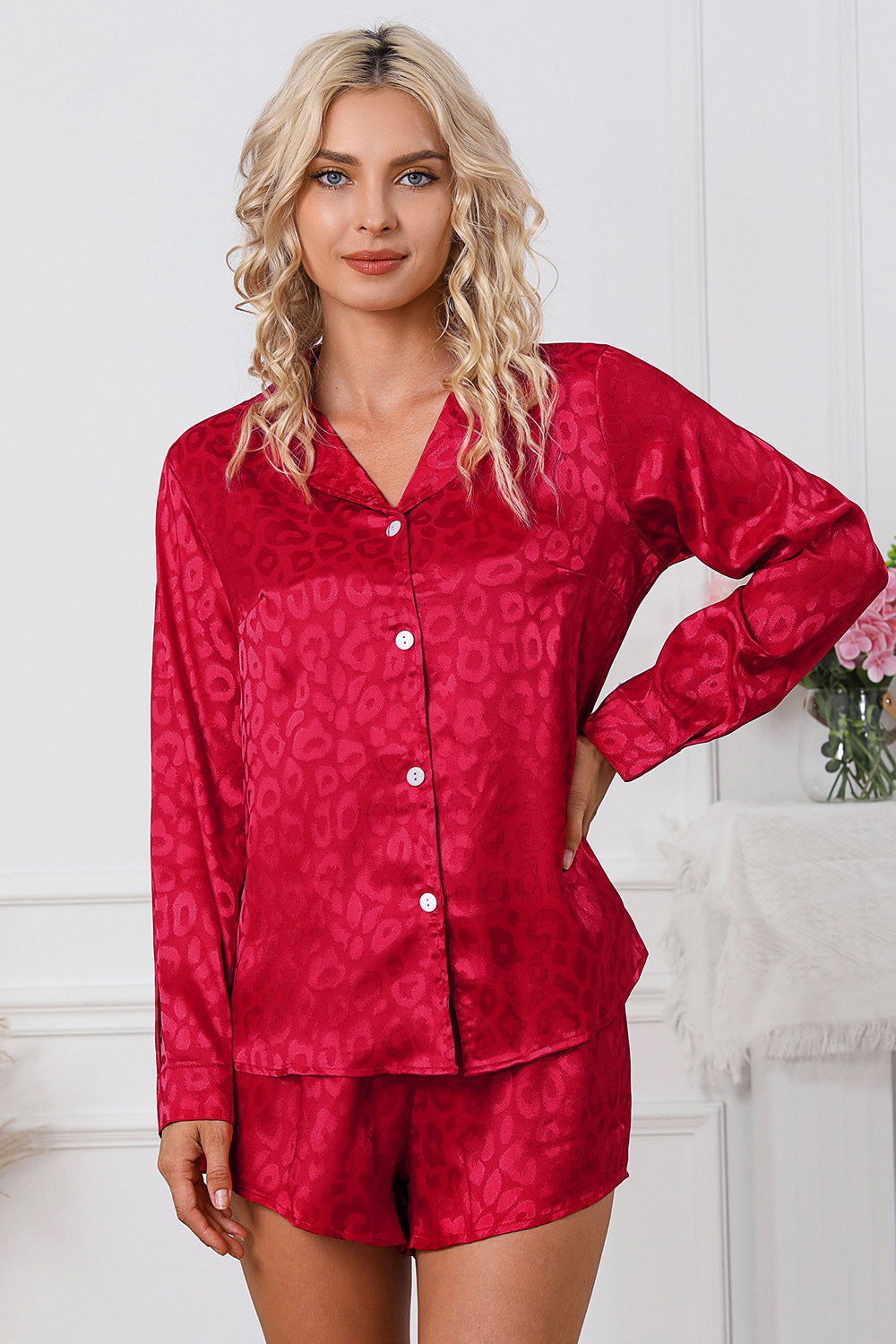 Ensemble de détente chemise à manches longues et short