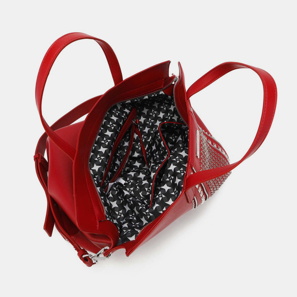 Grand sac fourre-tout clouté Nicole Lee USA
