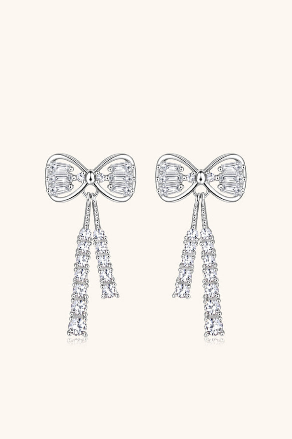 Boucles d'oreilles en argent sterling 925 avec moissanite de 1,12 carat