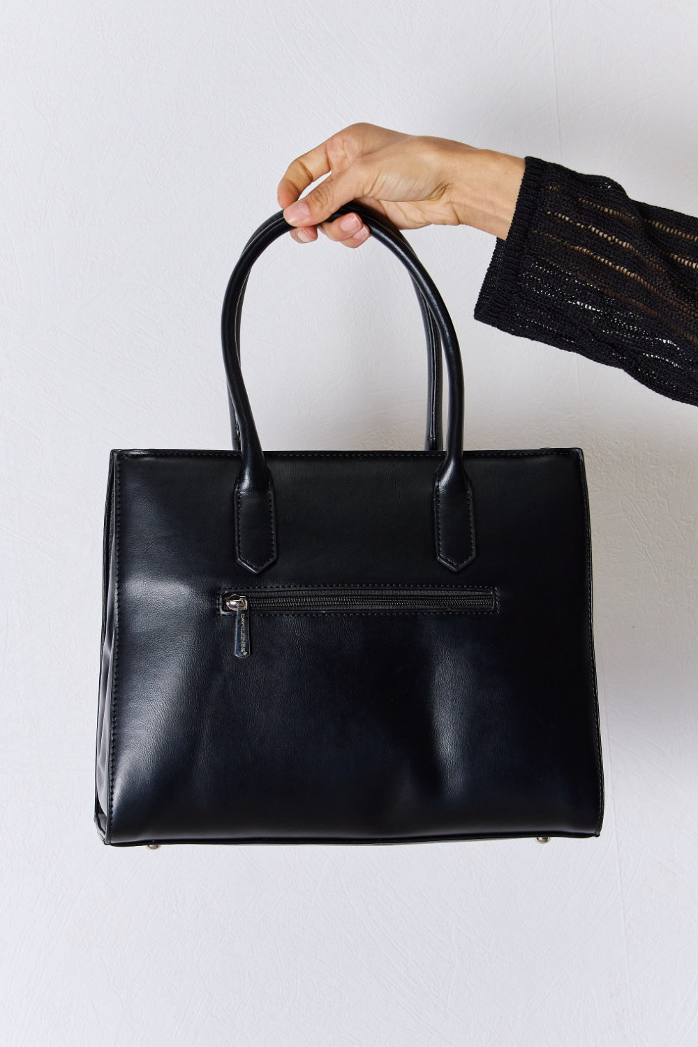 Sac à main à rivets contrastés léopard David Jones