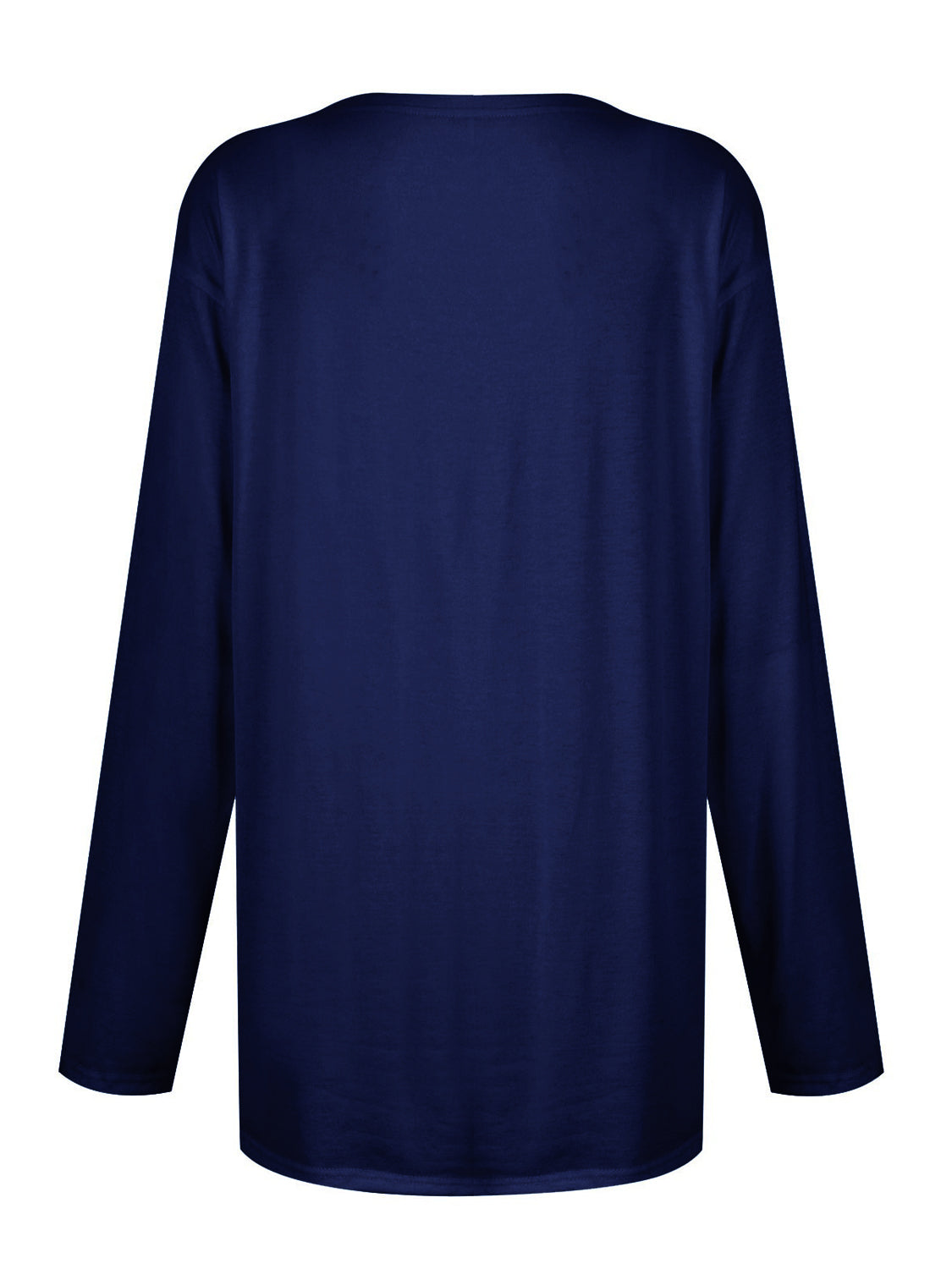 T-shirt à manches longues et col rond avec poches