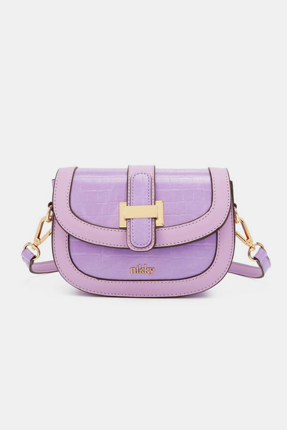 Sac bandoulière en relief crocodile Nicole Lee USA