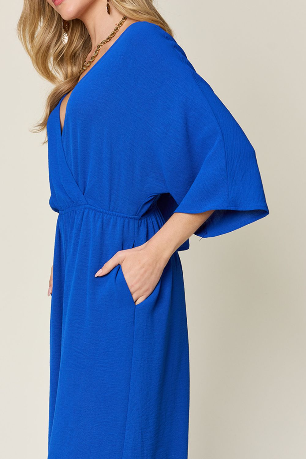 Combinaison à jambes larges et surplis Double Take avec poches