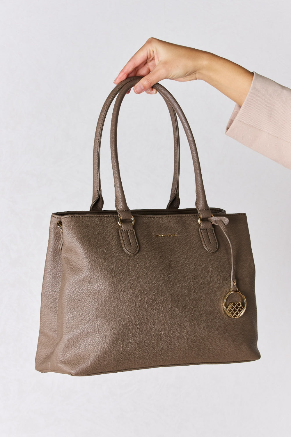 Sac à main en cuir structuré David Jones
