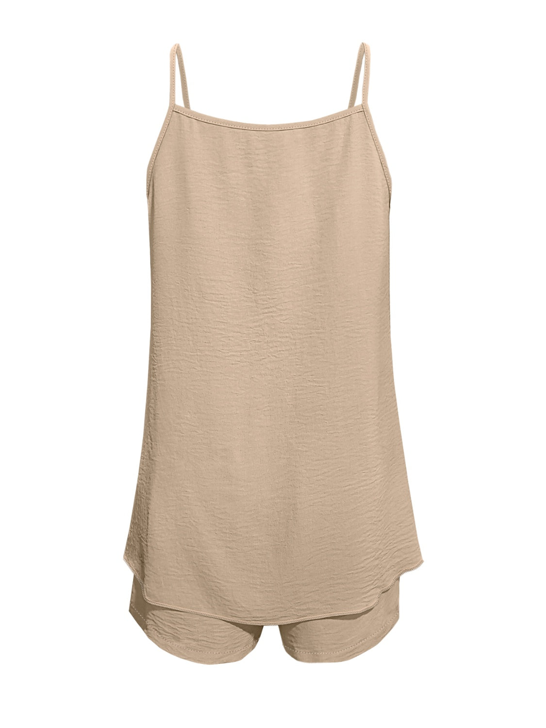 Ensemble haut à bretelles spaghetti et short
