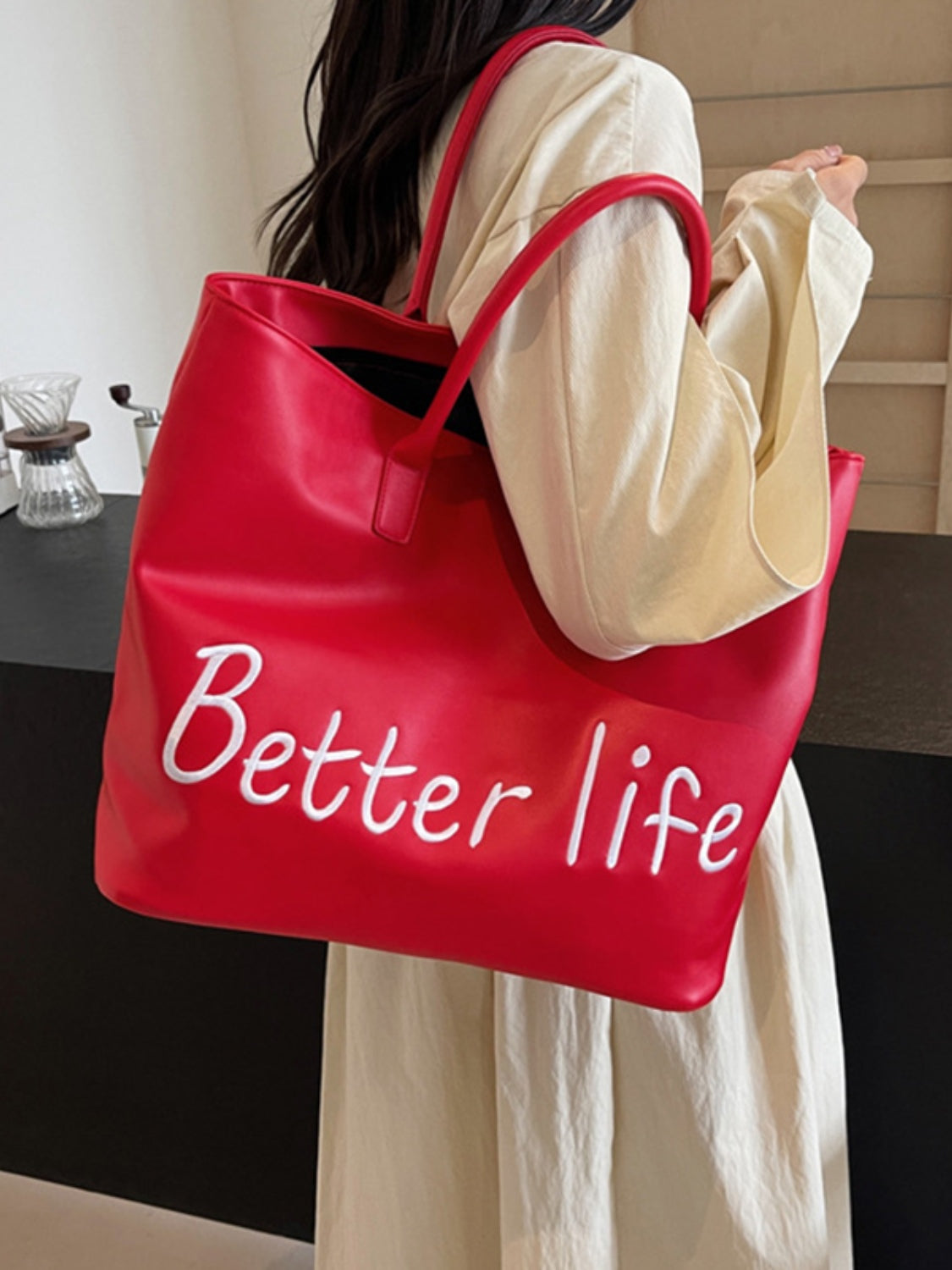 Sac fourre-tout en cuir PU BETTER LIFE